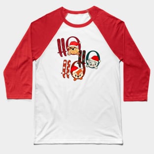 HO HO HO CUTE CAT AND DOGS Baseball T-Shirt